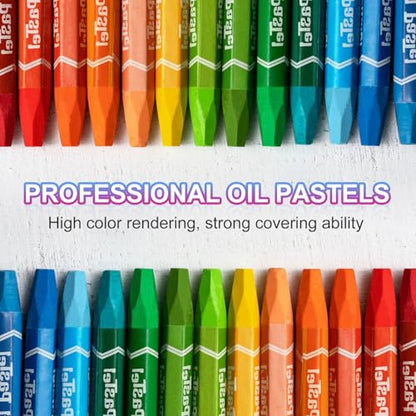 PATIKIL Red Oil Pastels, 24Pcs Soft Oil Crayons Vibrant and Creamy Pastels Stick Art Supplies for Art Painting Drawing Blending Graffiti for Artists Beginners - color: Red