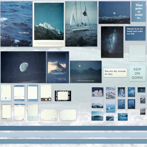 Tenare 114 Pcs Aesthetic Scrapbook Kit DIY Junk Journaling Supplies Scrapbooking Materials for Bullet Junk Journal, Art Journaling, Vintage Collage Album Gift for Adults Women Beginner(Fresh Style) - style: Fresh Style