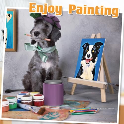 Tinlade 12 Pcs Pre Drawn Canvas for Painting Stretched,Cats and Dogs - size: Cats and Dogs