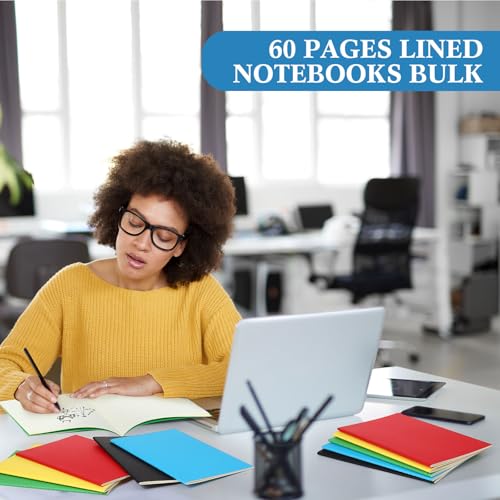 Mimorou 100 Pcs A5 Journals Notebooks Bulk,Multicolor,Lined - color: Multicolor, style: Lined
