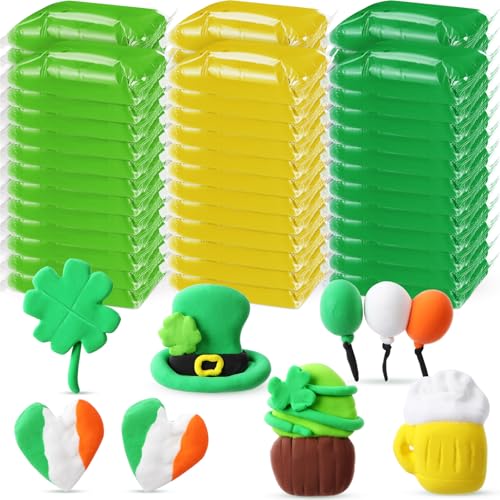 VioraWhite 72 Pcs 38oz Air Dry Clay Bulk Modeling Clay,Green and Yellow - color: Green and Yellow