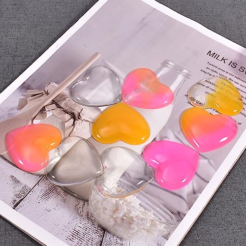2Pcs Heart Silicone Mold for Making Earrings Jewelry | Mixed Size Heart Shape Silicone Mold, Heart-Shaped Casting Jewelry Mold,Making Crafting Projects - color: mix-heart