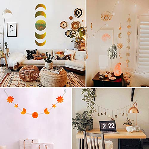 Moon Phase Resin Molds Sun and Star Epoxy Silicone Mold Kits Silicone Mold for Resin Crafts DIY, Making Decoration Pendants/Wall Hanging