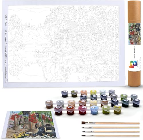 Ledgebay Paint by Numbers Kit for Adults, 16x20 Unframed Canvas - color: Nature's Blessings, size: 16" x 20" Unframed