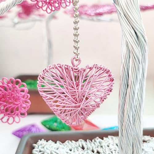 12 Gauge Aluminum Craft Wire for Jewelry Making, 32.8FT Bendable Metal Wirefor Bonsai Armature(Light Pink) - color: Light Pink