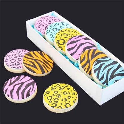 Leopard 5.5x5.5in Cheetah Animal Cow Print Skin Reusable Painting Template Stencils for Cake, Cookie Decorating & DIY Projects - style: Animal Prints