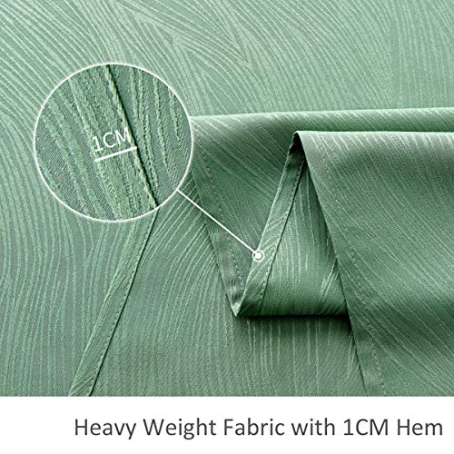 maxmill Jacquard Tablecloth Swirl Design Water Resistance Antiwrinkle Heavy Weight Soft Table Cloth for Buffet Banquet Parties Event Holiday Dinner Square 52 x 52 Inch Sage Green - color: Sage Green, size: 52" x 52" (Square)