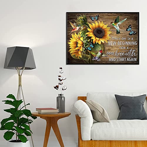 Sunflower Diamond Painting Kits for Adults - Art Beginner, 5D DIY Full Drill Dots Paintings with Diamonds Gem and Crafts Home Wall Decor 11.8x15.7inch - color: Sunflower
