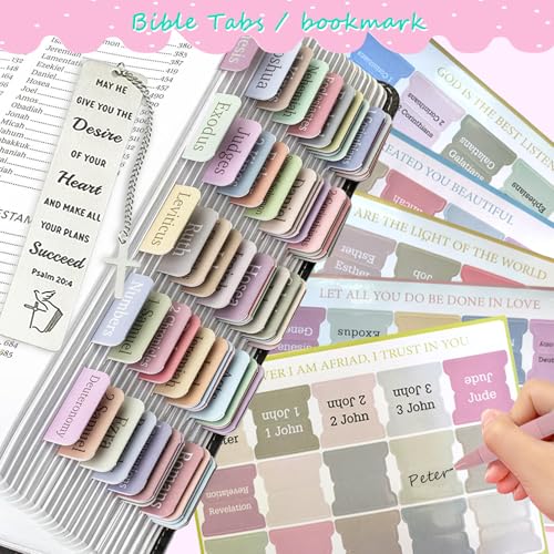 SHINYHARBOR 47PCs Bible Journaling Kit for Women Teen Girl - color: Pink