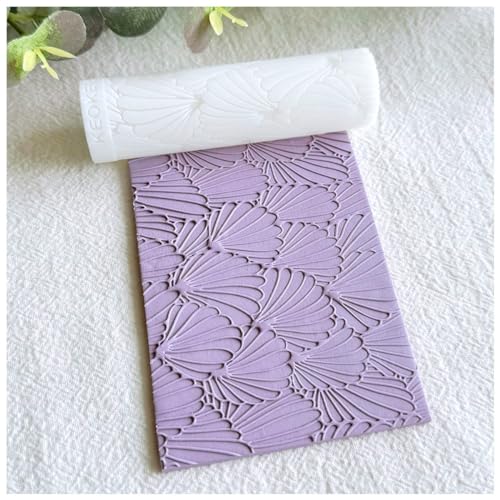 KEOKER Polymer Clay Texture Roller, Polymer Clay Roller for Making Earrings, Like Polymer Clay Texture Sheets, Great Work with Polymer Clay Cutters (Boho A), Floral A - color: Floral A
