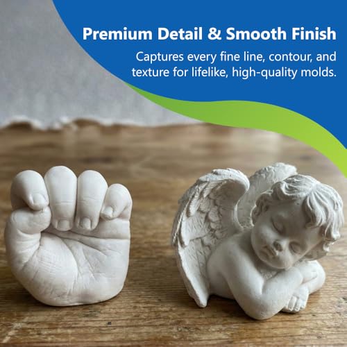 Perfect Mold Alginate Molding Material, Non-Toxic Mold Making Powder for Life Casting, Hand Casting, Baby Footprints, Face & Body Molds, USA Made, 1 lb Bag - size: 1Lb