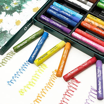 Artecho Oil Pastels Set of 24 Colors (10 x 70 mm)
