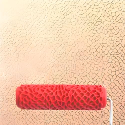 7" Texturing Roller, Patterned Textured Paint Roller, Drywall Texture Tool | Embossed Rubber Paint Roller, Decorative Art Texture Roller, Knockdown Texture Tool for DIY Household Wall Painting (BK317R) - style: BK317R