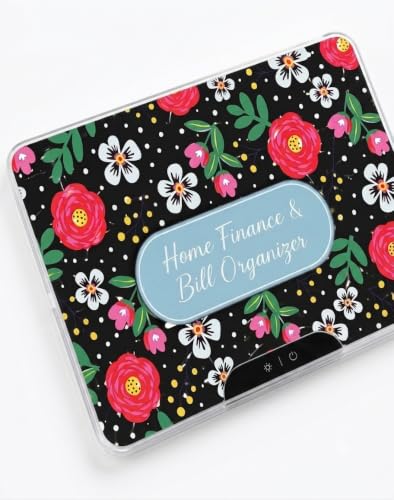 LED Drawing Board with Pockets (Blue and Pink Flowers on Black), 7 inches X 10 inches Set - style: Style #3
