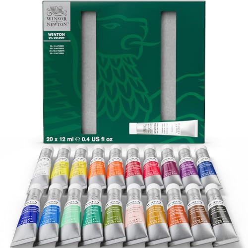 Winsor & Newton Winton Oil Color Paint Set, 20 x 12ml (0.4-oz) Tubes - style: Tube Set - 20 x 12ml