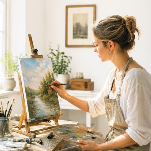 Inburit 4 PCS Multi Size Stretched Blank Canvas for Acrylic & Oil Painting | 4 Pack Blank Primed Cotton Canvases for Acrylic Paint, Large Canvas Boards, 4x6, 6x8, 8x10, 9x12 Inches - size: 4PCS+(4sizex1)