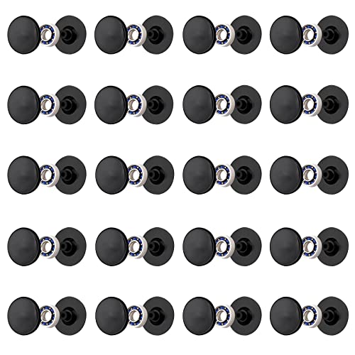 NiArt Fidget Spinner Bearings with Caps 20 Pack, Chrome Steel DIY Set - size: ONLY 20 BLACK Cap Bearings