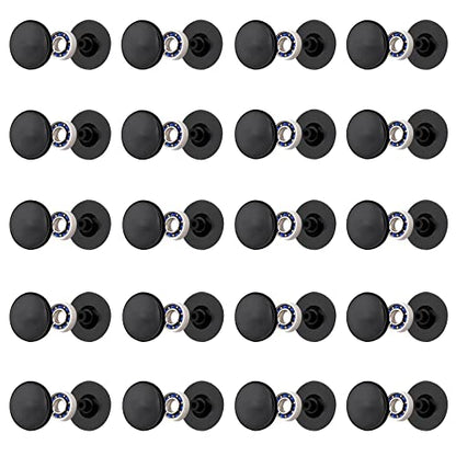 NiArt Fidget Spinner Bearings with Caps 20 Pack, Chrome Steel DIY Set - size: ONLY 20 BLACK Cap Bearings