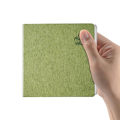 Grass Green Hardcover Sketchbook Square Hardbound Sketch Journal 4.7 x 4.7 Inch 42 Sheets Art Book 250GSM Ultra Smooth Paper Ideal for Pencils,Water Color Pen,Marker Pen - color: 250gsm-Grass Green