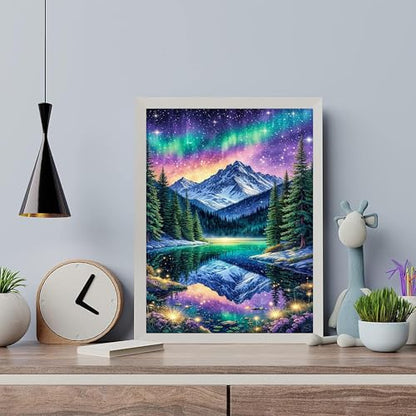 Arttoplus Starry Night Paint by Numbers Kit for Adults Beginner 16x20 inch - color: MT22611-US