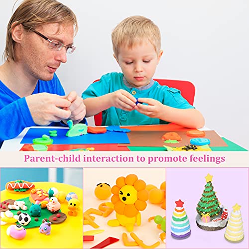 Aestd-ST Polymer Clay Kit 72 Colors, Oven Bake Modeling Clay for Kids - color: 72 Colors