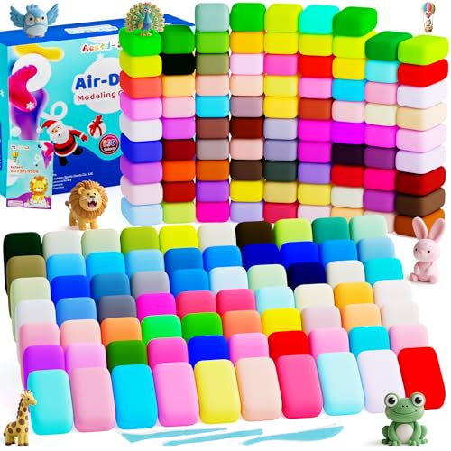 Aestd-ST Air Dry Clay 156 Colors, Modeling Clay for Kids, DIY Magic Clay - color: 156 Colors