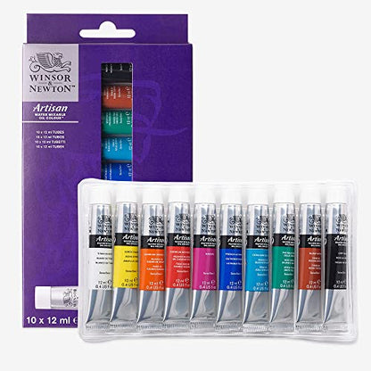 Winsor & Newton Artisan Water Mixable Oil Color Paint, 0.4-oz (12xml) Tubes, Set of 10 - style: Tube Set 10 x 0.4-oz