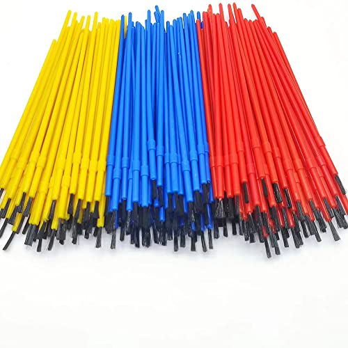 150pcs Plastic Paint Brushes Set Acrylic Paint Brushes Watercolor Brushes Colorful Detail Painting Kit Art Supplies for Educational & Learning Activity, 170mm - color: 150pcs Brushes