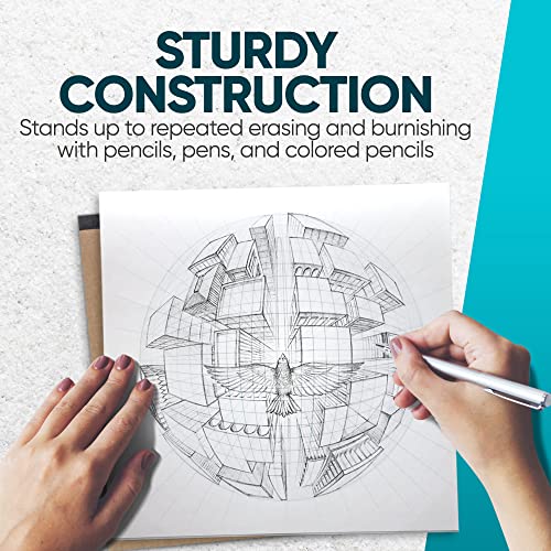 Koala Tools | Drawing Perspective (1 and 2-Point) Large Sketch Pad (5 Point) - size: 5 Point