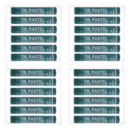PATIKIL Cobalt Blue Oil Pastels, 24Pcs Soft Oil Crayons Creamy Pastels Stick Art Supplies for Art Painting Drawing Blending Graffiti for Drawing Beginners Artists - color: Cobalt Blue