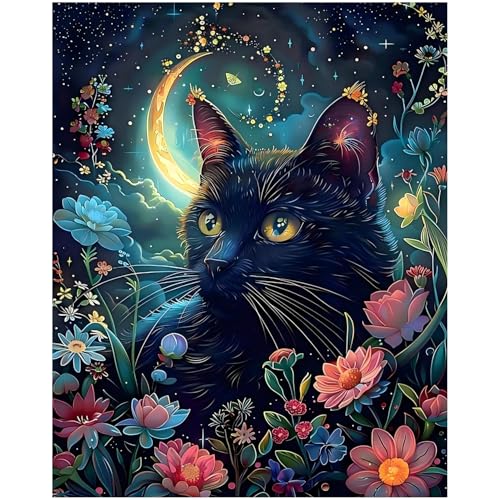 CRZMODE Cat Paint by Numbers Kit for Adults, Cat Paint by Numbers for Adults, Acrylic Painting Crafts for Home Decor Gift (16x20inch) - color: Cat02(16X20")