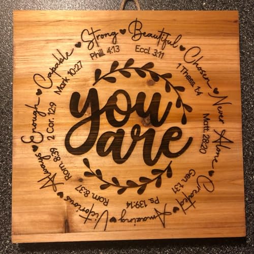 Christian Stencils for Painting Bible Verse Stencil | Reusable Motivational Religious Stencils for Painting on Wood Sign Fabric Canvas DIY Crafts - style: Christian