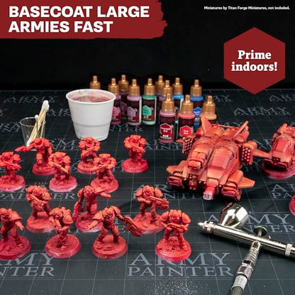 The Army Painter, Warpaints Air Mega Set Combo, 60 x 18 ml | Acrylic Airbrush Paints, Incl. 9 Metallics, 1 Fluo & 1 Project Paint Station - Miniature Model Paint for Dnd & Warhammer - color: Warpaints Air Mega Set Combo