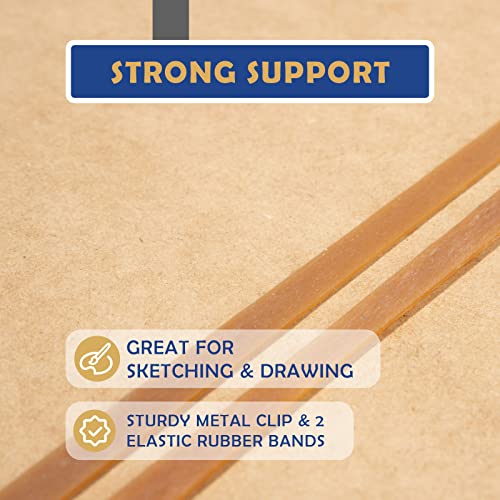 Falling in Art 18x18 Sketch Board with Sturdy Clip &Rubber Bands | Professional Art Drawing Board, Portable Artists Clipboard for Classroom and Studio Drawing - size: 18X18"