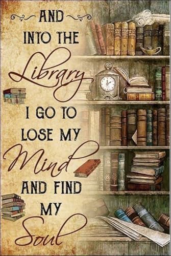 WUSARPLY Inspirational Bookshelf Diamond Painting Kits for Beginner Adults - color: YA004