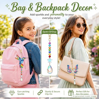 GOOTXUSK Art and Crafts for Kids Girls Ages 8-12, 8 9 10 11 12 Year Old Girl Birthday Gifts,Gem Art Diamond Painting Kits for Kids 8-12,Teenager Girl Gift Ideas,DIY Activities Window Suncatcher