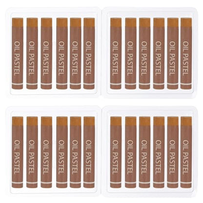 PATIKIL Intense Yellow Oil Pastels, 24Pcs Soft Oil Crayons Creamy Pastels Stick Art Supplies for Art Painting Drawing Blending Graffiti for Artists Beginners - color: Intense Yellow