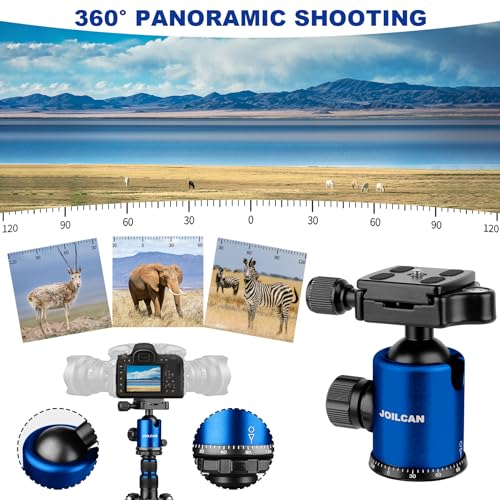 80/85 inches Heavy Duty Tripod for Camera Phone, 85" Camera Tripod Monopod - color: Blue