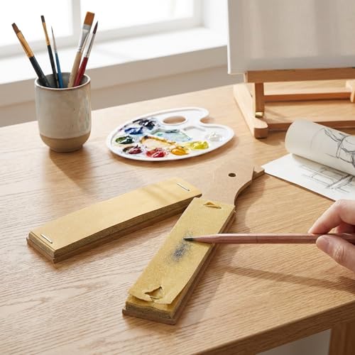 Pencil Sandpaper Sharpener Blocks, 3 PCS Sandpaper Block for Drawing Crayons Charcoal Sharpener Sketch Pencil Sharpeners Lead Pointer Art Drawing Tool for Pastel Sticks for Artist Sketch Beginner