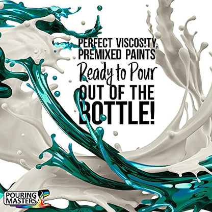 Pouring Masters Magic Aqua/Violet Iridescent Special Effects Acrylic Pouring Paint - Premium 8-Ounce Pre-Mixed Fluid Acrylic Paint - Fluid Art Supplies for Canvas, Wood, Paper, Tile & Rocks - color: Magic Aqua/Violet, size: 8 Fl Oz (Pack of 1)