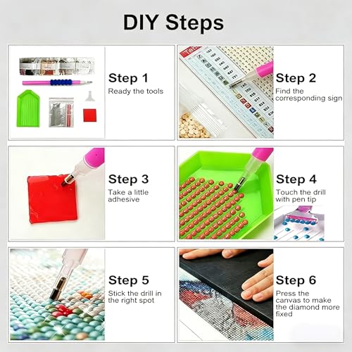 RYMILIE Chicken Diamond Art Kits for Adults Diamond Painting Kit 12x16in - color: DP03886