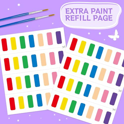 SOCOLER Paint with Water Coloring Books for Kids & Toddlers,Princess &Party | Mess Free Watercolor Painting Set, Water Color Painting Book,Craft Art Kit, Boys & Girls Birthday Gift, Travel Activity Toy - style: Princess and Party