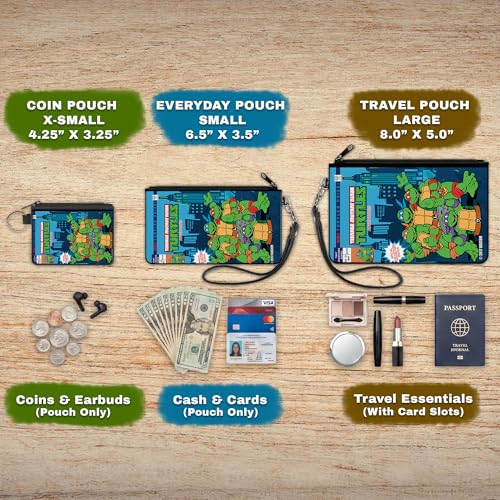 Buckle-Down Women's Zip Wallet - size: Travel Pouch (8.0" x 5.0")