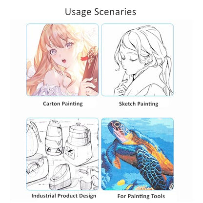 A3 LED Light Pad for Diamond Art, Sketching, Painting - Adjustable Brightness, Sketching, Tracing - USB Powered Complete Art Light Board Kit with Pad Stands and Clips - size: A3 Kit