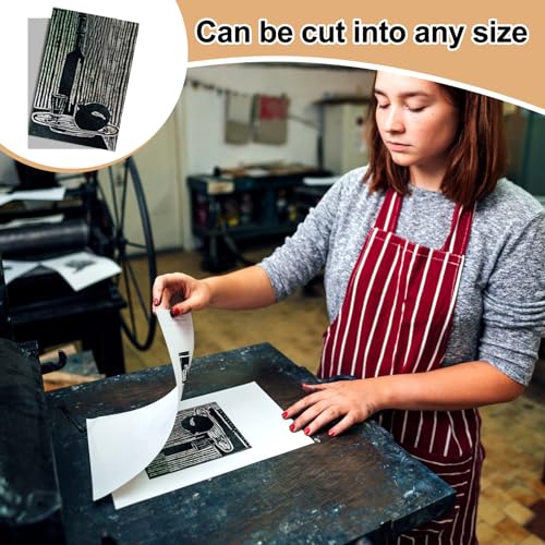 Yeaqee 8 Pcs Linoleum Block Rubber Carving Block Soft Linocut Blocks Large Linoleum Sheet Unmounted Lino Plates for Engraving Art Project Printmaking Artist Studio Supplies (4 x 6 Inch,Gray) - color: Gray, size: 4 x 6 Inch
