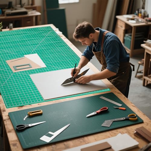Self Healing Cutting Mat Cutting Plate Cutting Scale Plate Painting Engraving Plate Cutting Table Mat Manual Mat PVC Plate (A0) - size: 48"L x 0.3"W