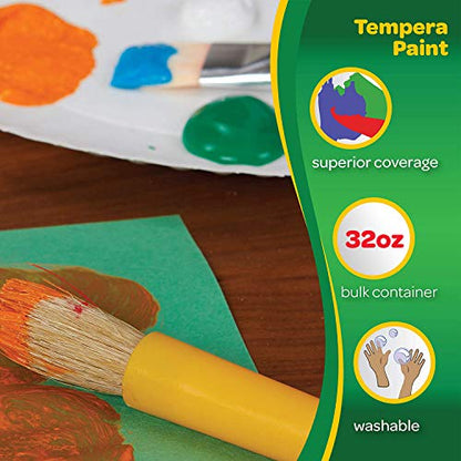 Crayola Premier Tempera Paint Red, 32-oz. Size, 1 Unit, Quart - color: Red