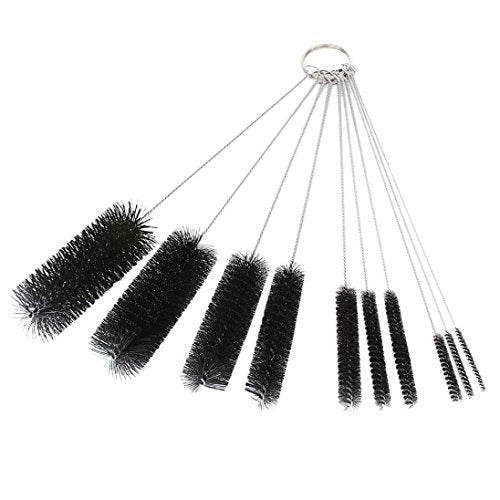 DXG Cleaning Brushes, 8.2 Inch Nylon Tube Brush Set Pipe Cleaner Set for Drinking Straws, Glasses, Keyboards, Jewelry Cleaning, Set of 10