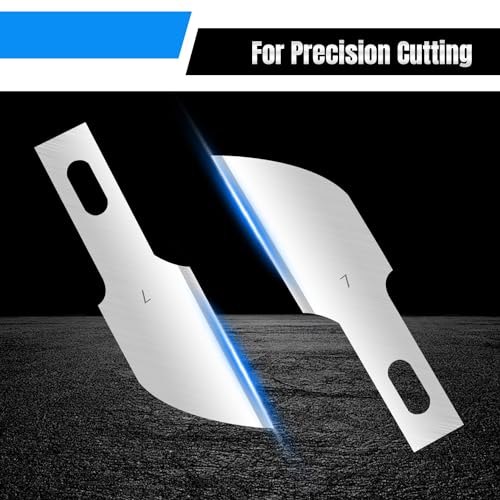 120 Pcs Exacto Knife Blades, #7 High Carbon Steel Hobby Knife Blade Refills Hobby Knife Replacement Blades for Craft, Scrapbooking, Stencil - size: #7