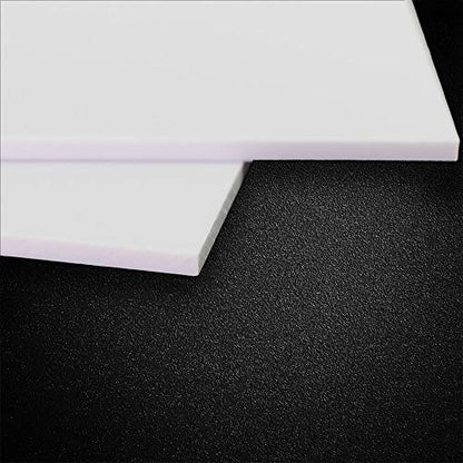 ABS0930 2pcs 3mm Thickness 200mm x 250mm White ABS Sheets 9.84'' x 7.87'' x 0.12'' ABS Styrene Sheets for Model Train Layout (3mm) - size: 3mm